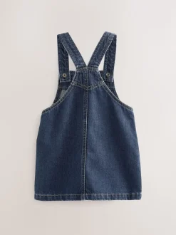 Bleu indigo - Denim Robe chasuble (3mths-8yrs)