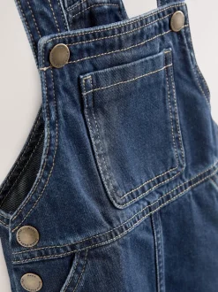 Bleu indigo - Denim Robe chasuble (3mths-8yrs)