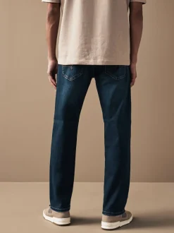 Bleu indigo moyen - Ajustement droit - Jean Motionflex