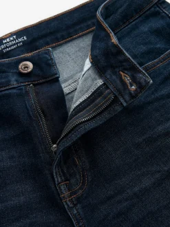 Bleu indigo moyen - Ajustement droit - Jean Motionflex