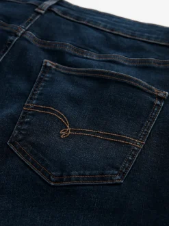 Bleu indigo moyen - Ajustement droit - Jean Motionflex