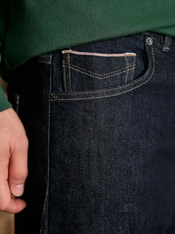 Bleu indigo rincé - Ajustement droit - Signature Selvedge jean Denim Jeans