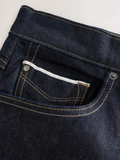 Bleu indigo rincé - Ajustement droit - Signature Selvedge jean Denim Jeans