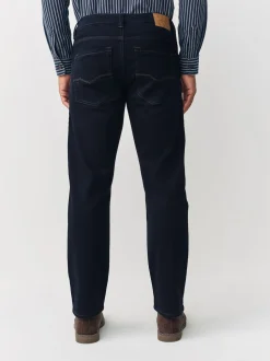 Bleu indigo rincé - Ajustement droit - Jeans stretch de confort