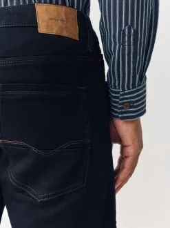 Bleu indigo rincé - Ajustement droit - Jeans stretch de confort