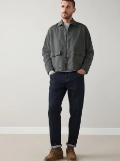 Bleu indigo rincé - Coupe fuselée régulière - Signature Selvedge jean Denim Jeans