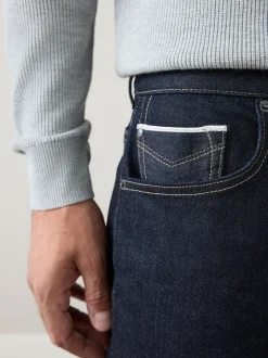 Bleu indigo rincé - Coupe fuselée régulière - Signature Selvedge jean Denim Jeans