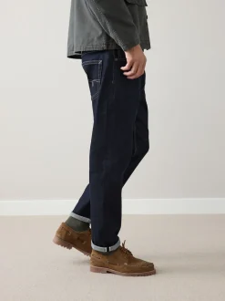 Bleu indigo rincé - Coupe fuselée régulière - Signature Selvedge jean Denim Jeans