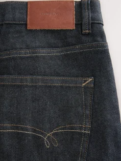 Bleu indigo rincé - Jean Denim Signature brossé douillet à Carreaux