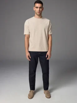 Bleu indigo rincé - Jeansextensible classique coupe fuselée régulière