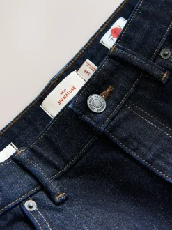Bleu indigo rincé - Slim Fit (Slim Fit) - Signature Selvedge jean Denim Jeans