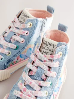 Bleu jean motif arc-en-ciel - Entraîneurs haut de gamme