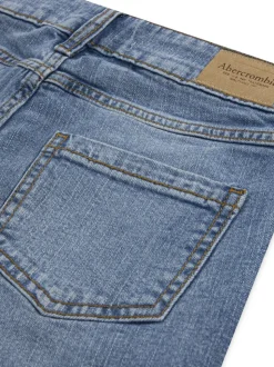 Bleu marine - Abercrombie & Fitch Jean large taille haute