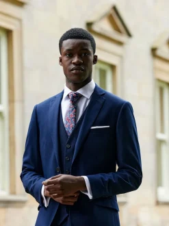 Bleu marine - Ajusté - Veste de costume Skopes Harcourt