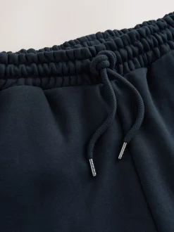 Bleu marine - Ajustement droit - Pantalon de jogging épais décontracté à dos brossé