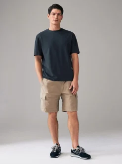 Bleu marine - Ajustement régulier - T-shirt épais