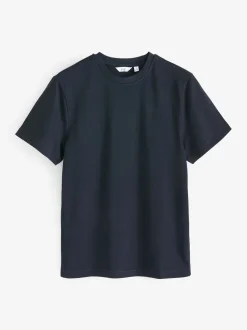 Bleu marine - Ajustement régulier - T-shirt épais