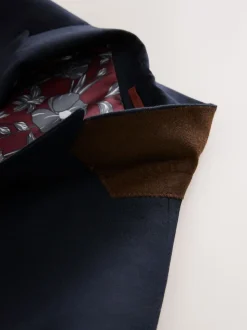 Bleu marine - Ajustement régulier - Veste de costume à deux boutons