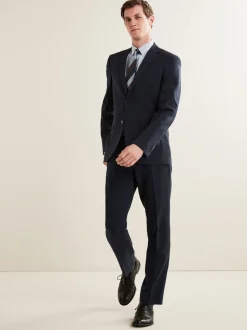 Bleu marine - Ajustement régulier - Veste de costume Essential