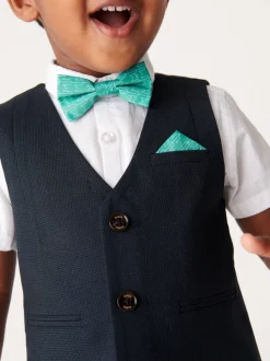 Bleu marine - Baker by Ted Baker Ensemble chemise, gilet et short