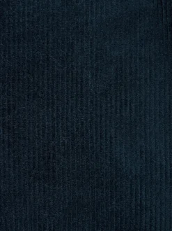 Bleu marine - Blazer en velours côtelé