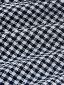 Bleu marine à carreaux vichy - Chemise Oxford ajustée Easy Iron Button Down