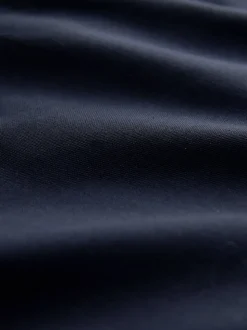 Bleu marine - Chemise Oxford stretch à manches longues