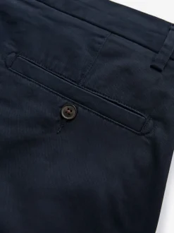 Bleu marine - Coupe ample - Short chino stretch