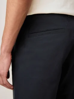 Bleu marine - Coupe fuselée régulière - Pantalon chino stretch