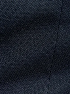 Bleu marine - Coupe sur mesure - Veste de costume texturée