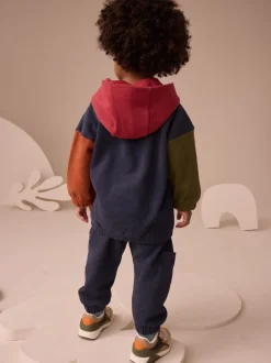 Bleu marine - Ensemble sweat à capuche et vêtements de survêtement (3mois-7ans)