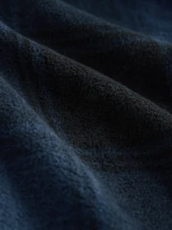 Bleu marine - Ensemble sweat à capuche à manches longues en polaire thermique