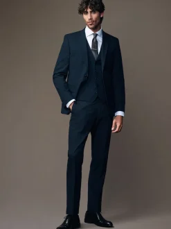 Bleu marine - Gilet à coupe régulière