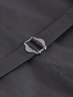 Bleu marine - Gilet de costume Signature Abraham Moon 100% laine britannique Donegal