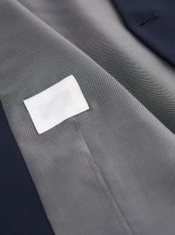 Bleu marine - Gilet de costume essentiel à coupe régulière