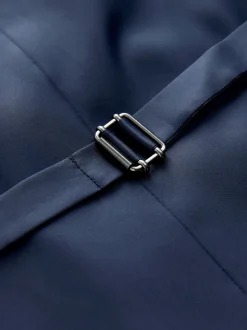 Bleu marine - Gilet de costume à carreaux