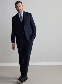 Bleu marine - Gilet de laine Signature Nova Fides