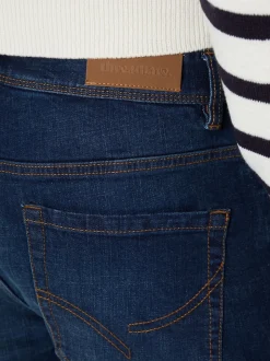 Bleu marine - Jean Threadbare slim stretch