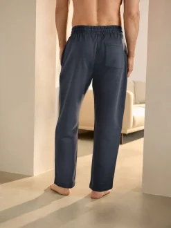 Bleu marine - Jogging ouvert lourd à dos brosse