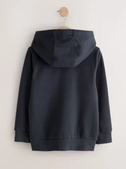 Bleu marine - Logo Zip Through Hoodie (3-16yrs)