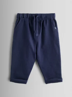 Bleu marine - Lot de 2pantalons de jogging JoJo Maman Bébé à rayures et unis