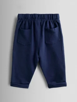Bleu marine - Lot de 2pantalons de jogging JoJo Maman Bébé à rayures et unis