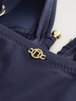 Bleu marine - Maillot de bain Urim Tummy Control à décolleté plongeant