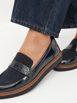 Bleu marine - Mocassins Brogue Forever Comfort®