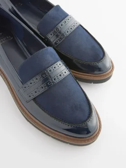 Bleu marine - Mocassins Brogue Forever Comfort®