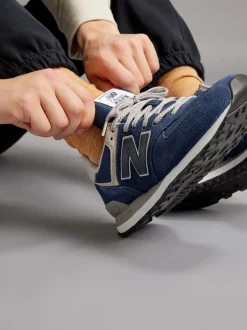 Bleu marine - New Balance Mens 574 Trainers