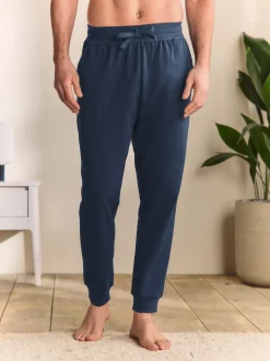 Bleu marine - Ourlets resserrés - Jogging Loopback doux au toucher à poignets