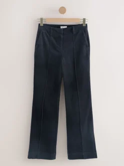 Bleu marine - Pantalon bootcut N. Premium en velours côtelé
