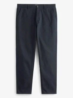 Bleu marine - Pantalon chino droit 100% coton