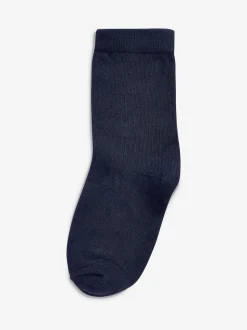 Bleu marine - 7{Paquet de chaussettes en coton riche